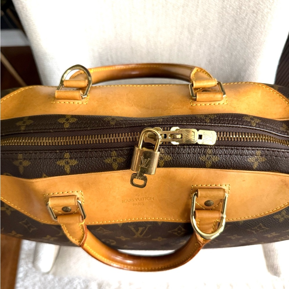 Authentic Louis Vuitton Alizé travel bag M41393 brown monogram LV canvas unisex - Picture 6 of 16